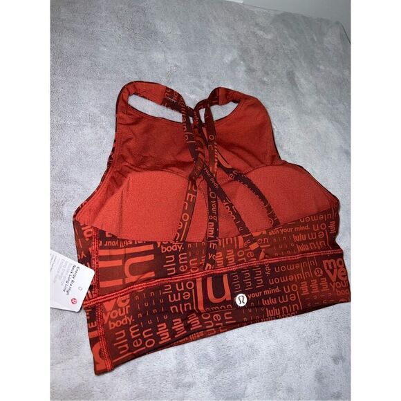 New! Lululemon Energy High Neck Bra Black Women’s 6 - Picture 7 of 9